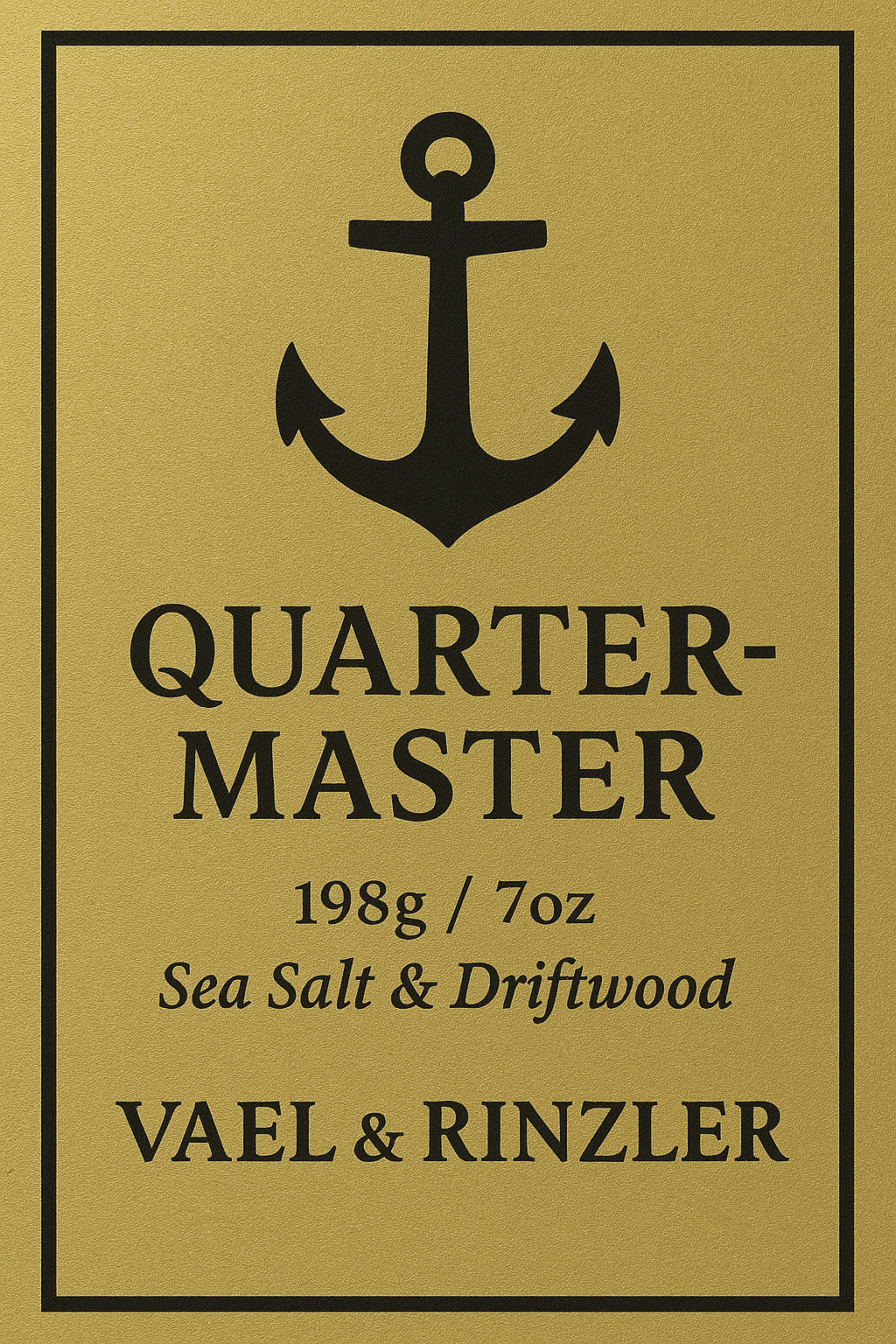 Quartermaster - Premium, Scented Candle For Him